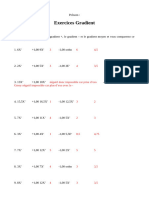 Exercices Gradient Correction