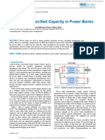 Analysis of Specified Capacity in Power Banks