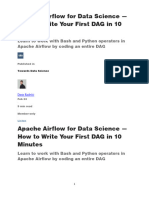 Apache Airflow For Data Science