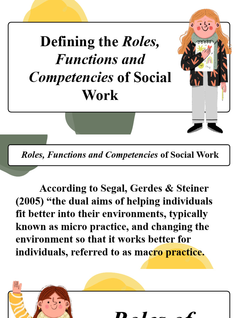 Diass roles functions and competencies of social work pdf social