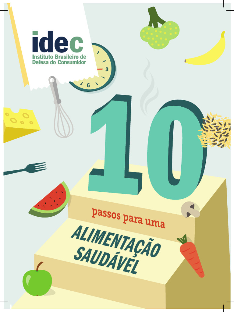 10 Passos Da Alimentação Saudável Pdf Alimentos Publicidade