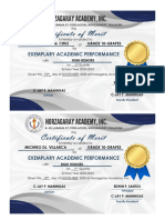 Certificates 1ST