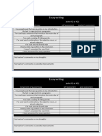 b2 Essay Checklist Self and Peer Assessment1