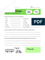 Colourful Superlative Adjectives Topic Worksheets