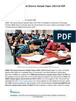 CBSE Class 10 Social Science Sample Paper 2023-24 PDF Download