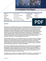 Aviation Investigation Final Report: Analysis