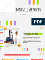 Pengujian Dan Evaluasi Produk Fix