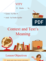 21st L3 Context and Texts Meaning