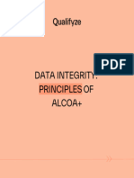Data Integrity Principles of Alcoa+