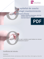 Cáncer Epitelial de Ovario: Cómo Elegir Mantenimiento en Primera Línea - Angelica Nogueira