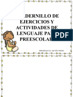 Cuadernillo de Ejercicios y Actividades de Lenguaje para