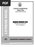 Soal Try Out Un 2012 Sma Bahasa Inggris Paket 05 Pdf Nature
