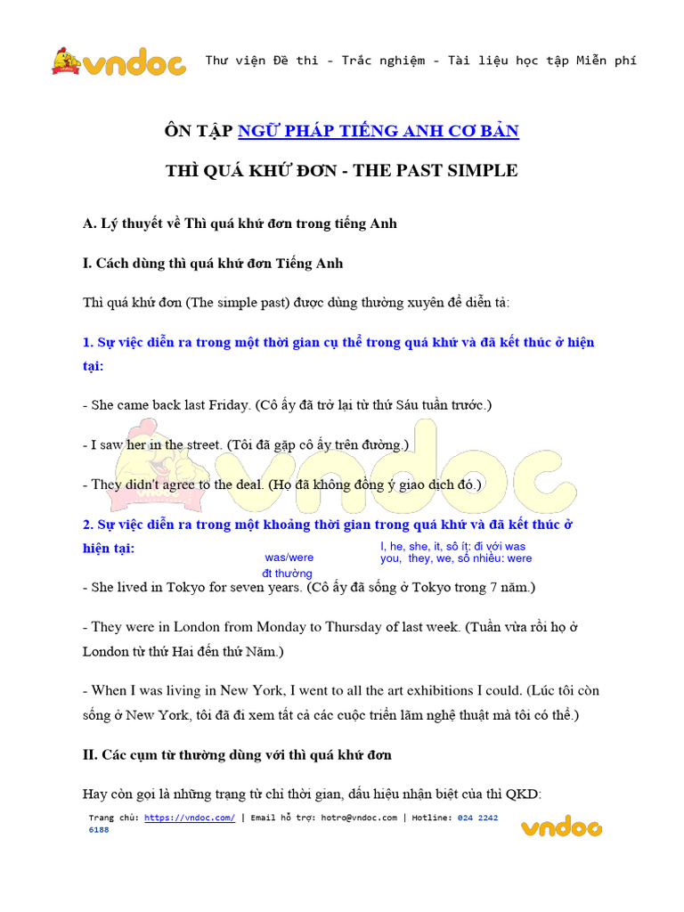 Bai tap thi qua khu don tieng anh pdf