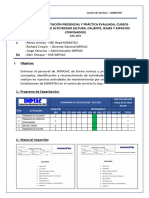 Informe - Capacitación Cursos de Alto Riesgo