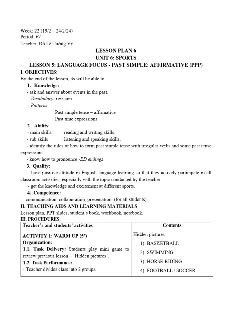Unit 6 Trang 77 - Language Focus | PDF | Learning | Grammar