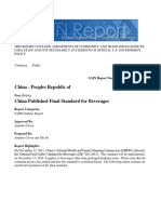 GB 7101-2015 National Food Safety Standard Beverages