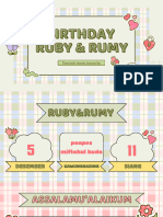 Undangan Ulang Tahun Ruby Dan Rumy