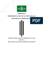 Proposal Peengadaan Mobil MWC Nu Dagangan