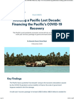 Avoiding A Pacific Lost Decade Financing The Pacifics COVID-19 Recovery
