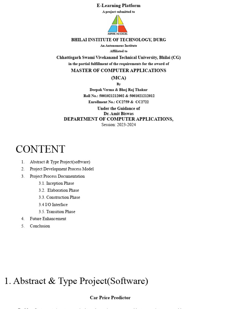 E-Learning Platform | PDF | Object (Computer Science) | Databases