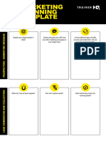 Marketing Planning Template - Trainer HQ - Interactive