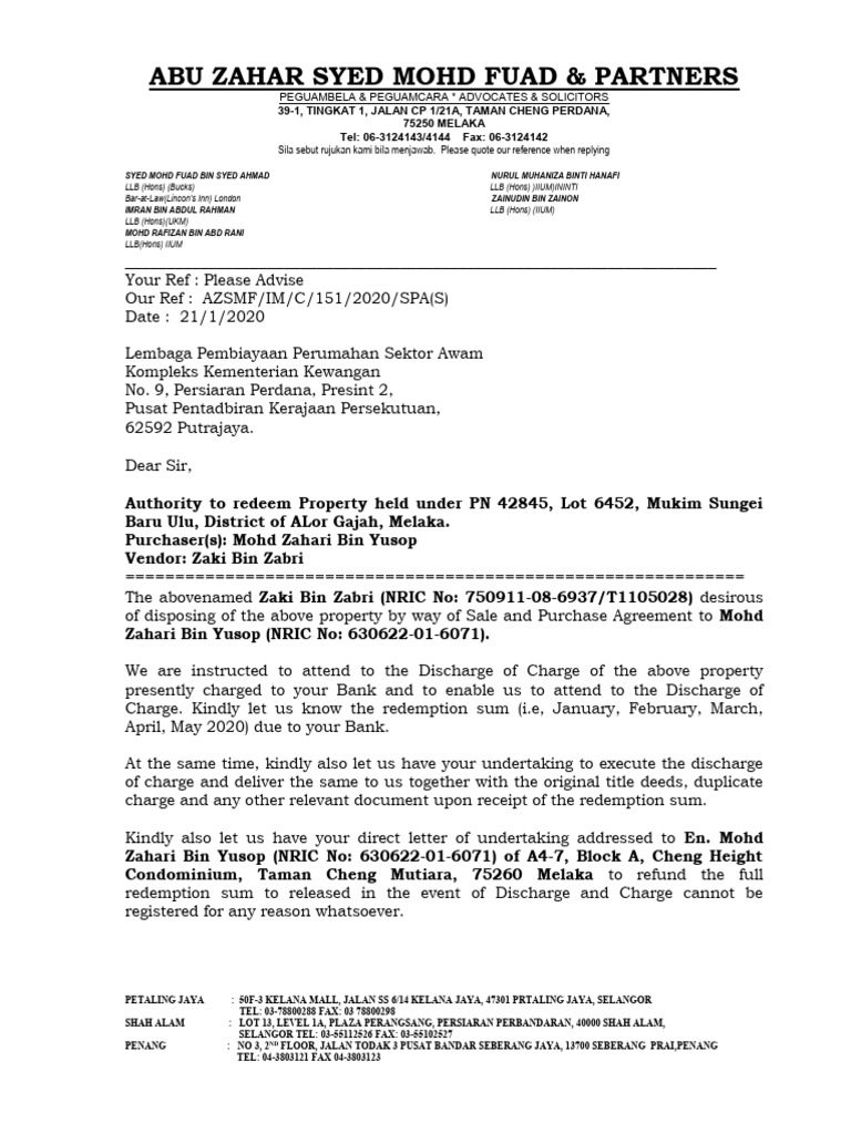 Redeem Property Zaki Zabri PDF