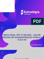 Reta Final - TRT 11 R - Aula 02