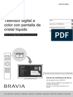 Manual de Usuario Sony Bravia KDL-32EX525 (Español - 36 Páginas)