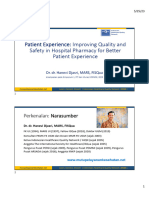 Patient Experience in Hospital Pharmacy (Hanevi Djasri)