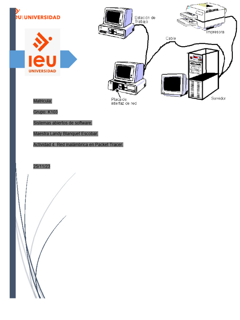 Configuración de WLAN en Packet Tracer | PDF | Red de computadoras ...