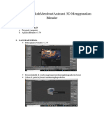 Langkah Langkah Membuat Animasi 3d Menggunakan Blender