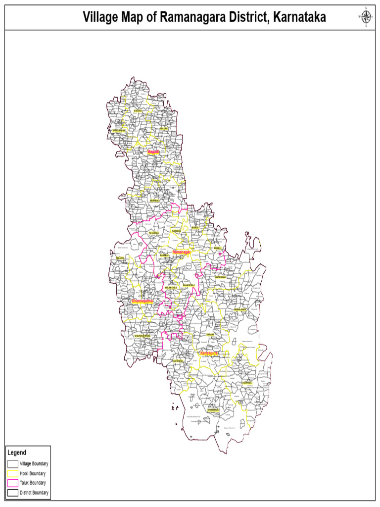 Ramanagara District Village Map | PDF