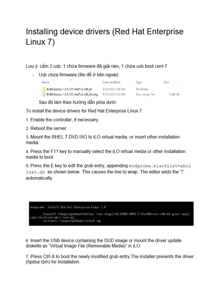 CentOS 7 Driver Installation Guide | PDF | Computers