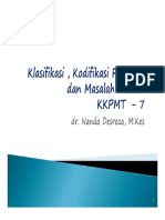 Klasifikasi, Kodifikasi Penyakit Dan Masalah Terkait