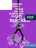 Notas para La Aclaracion de Un Suicidio - Ramon Eiroa