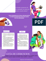 Presentacion Historias de Mujeres en El Deporte Ilustrativo Femenino Morado