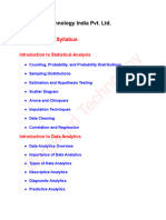 Data Analytics Syllabus