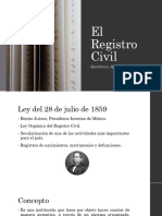 El Registro Civil