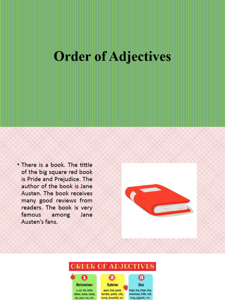 Order Of Adjectives Pdf