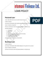 Loan Policy CFL 