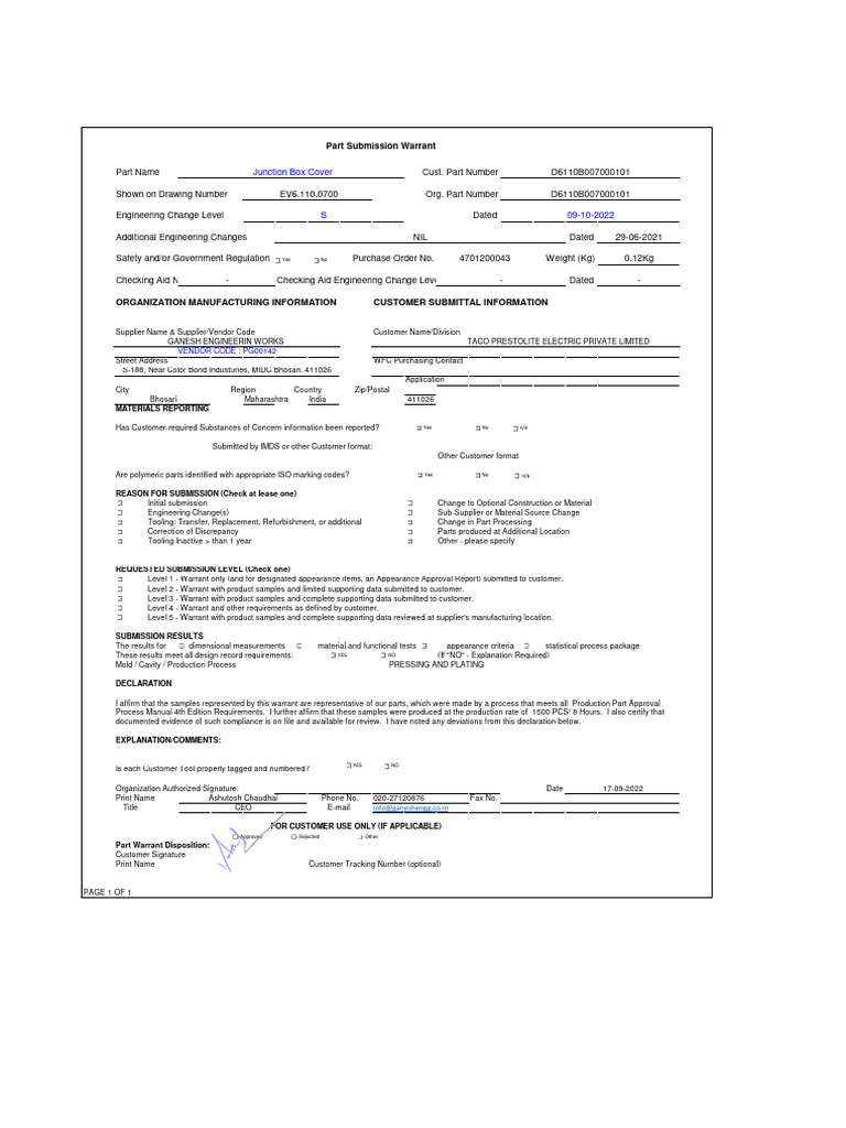 Psw ev6 110 0700 pdf signature business
