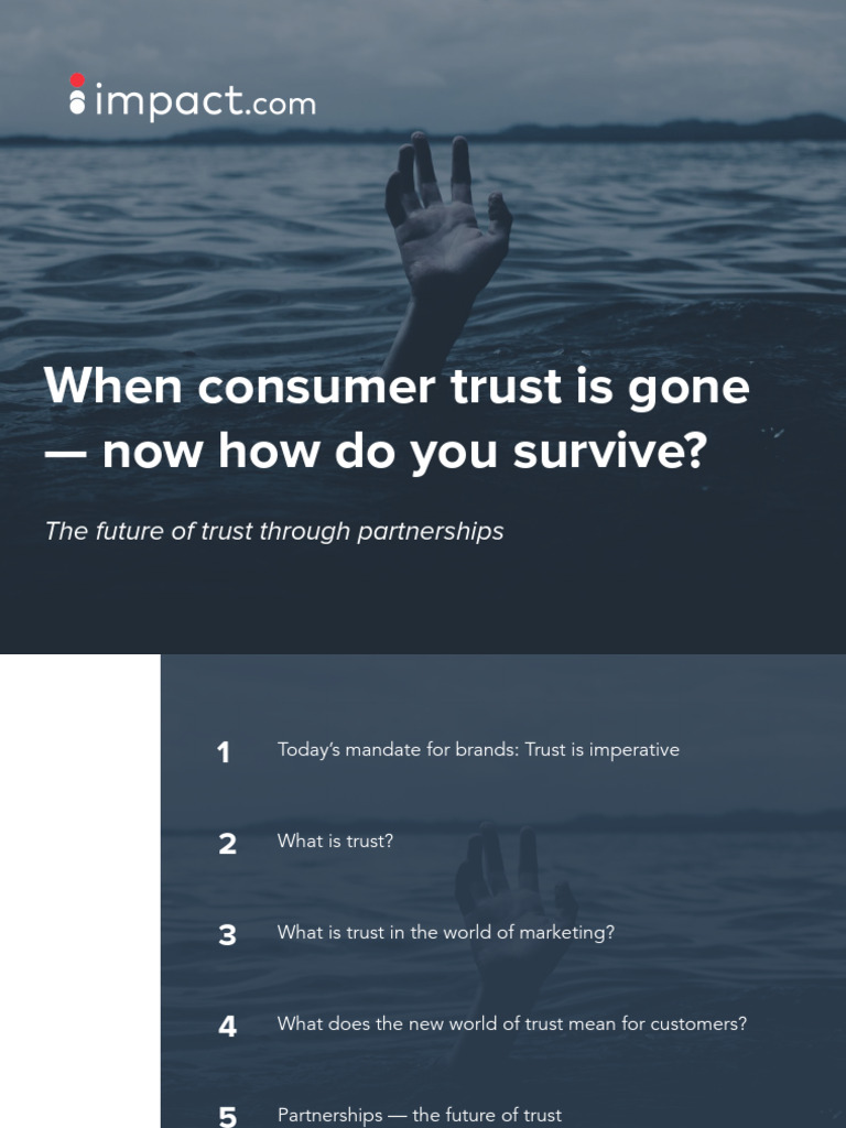 When Consumer Trust Is Gone - Now How Do You Survive | PDF | Brand ...