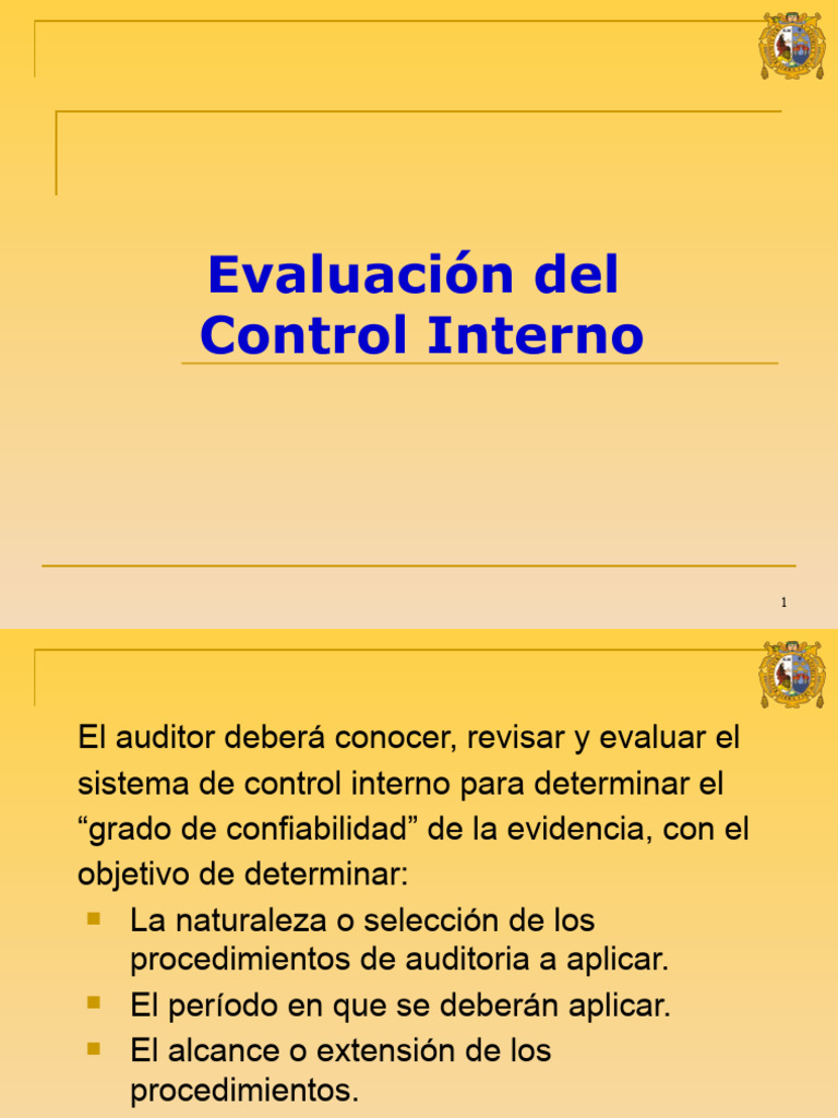 Metodos de Evaluacion Del Control Interno | PDF | Auditoría