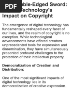 The Double-Edged Sword Digital Technology's Impact On Copyright