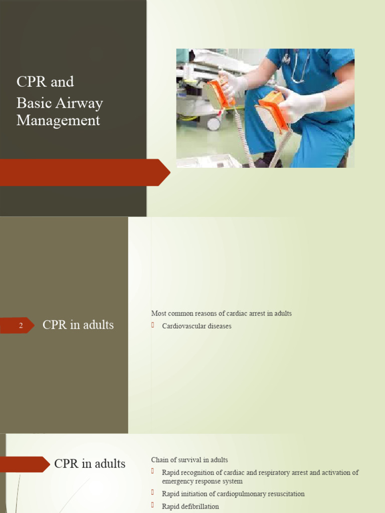 1 CPR and Basic Airways | PDF | Cardiopulmonary Resuscitation | Cardiac