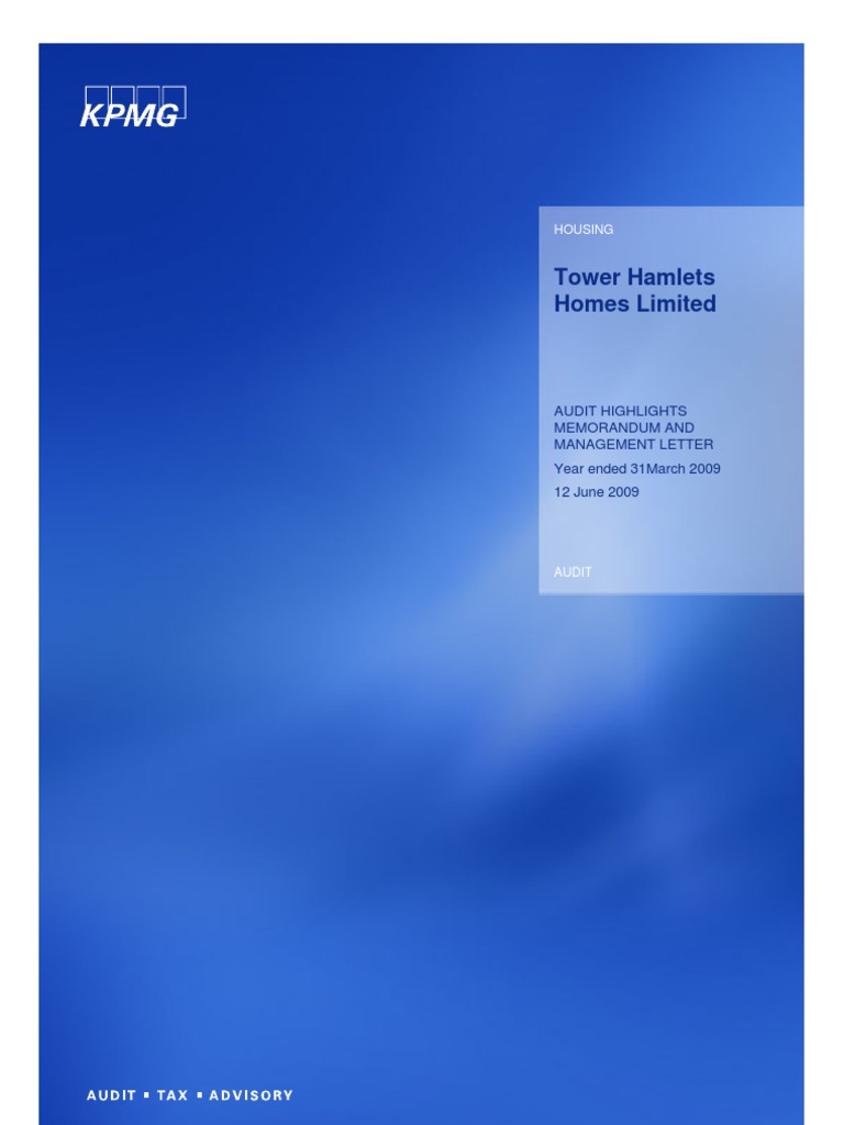 Item 7 KPMG Audit Highlights Draft Management Response PDF