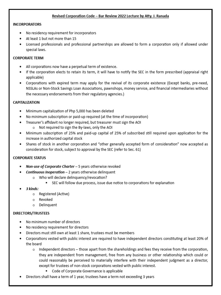 rcc-bar-review-2022-notes-pdf-board-of-directors-corporations