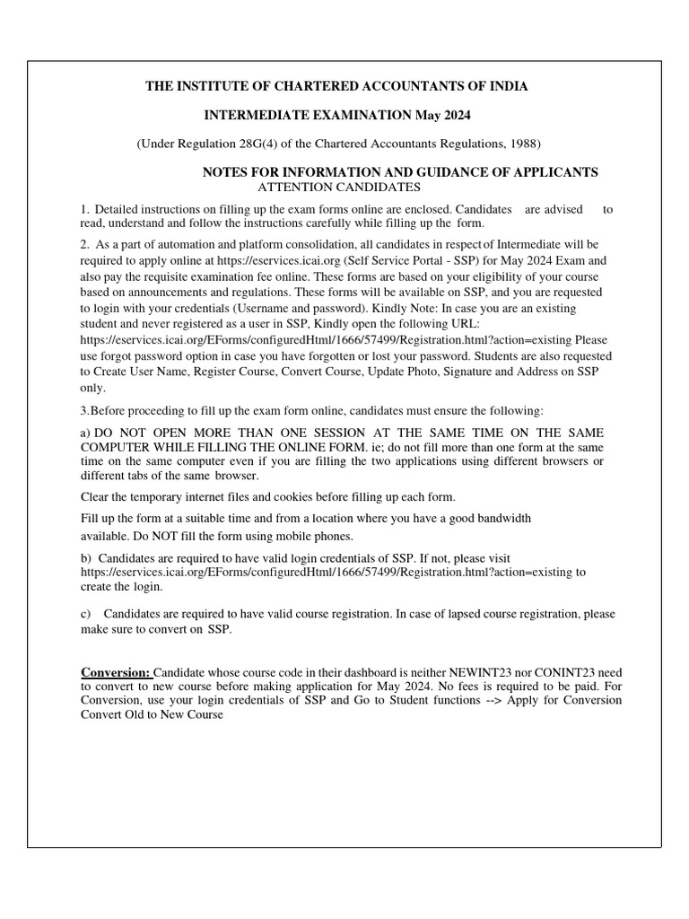 (Under Regulation 28G (4) of The Chartered Accountants Regulations