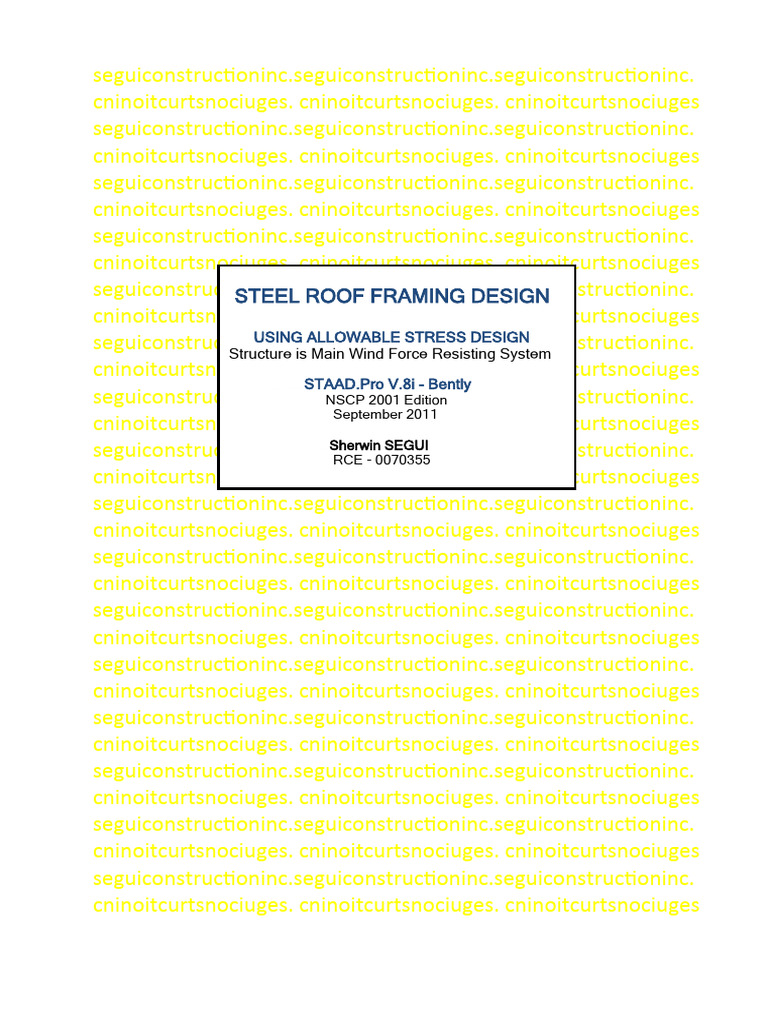 Steel Roof Framing Design Guide | PDF | Computers