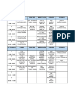 Horario Clases Supletorios Tecnicos